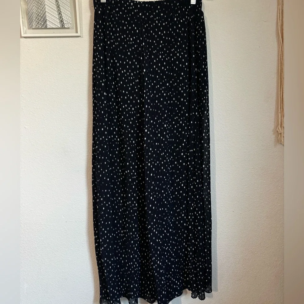 Zara Polka Dot Pleated Wide Leg Trousers - Picture 2 of 7